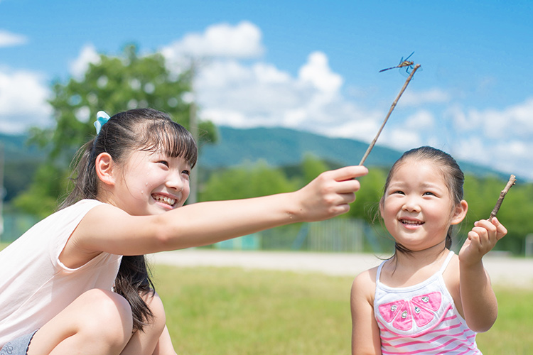 【写真】トンボが止まったぁ！！／4歳6カ月、9歳11カ月