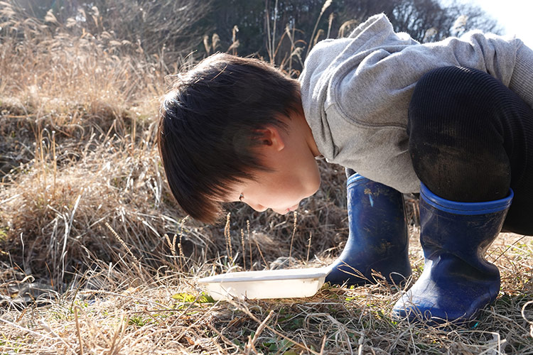 【写真】里山デビュー／3歳11カ月