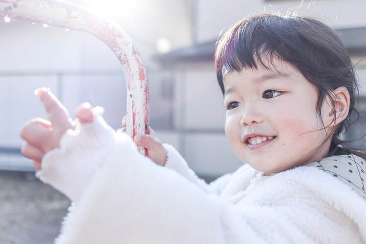 【写真】つかまえた/3歳9カ月