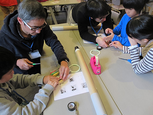 天体望遠鏡を作ろうの様子