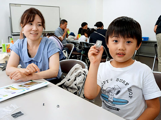 発電・蓄電ワークショップの様子