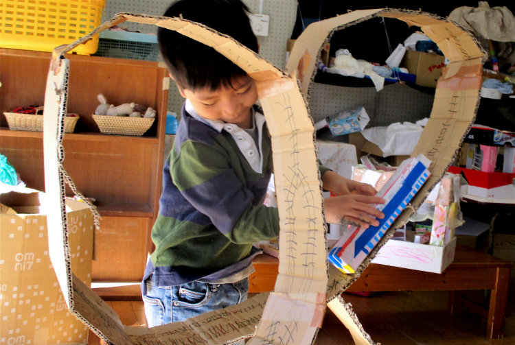 白梅幼稚園の実践の様子（写真）